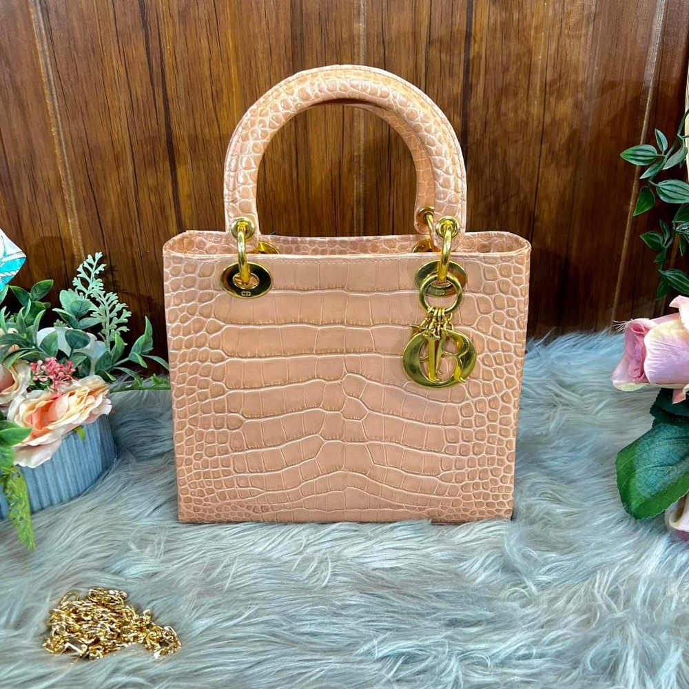 Christian Dior, Lady Dior Crocodile (Exotic)SUPER SALE FOR A CROC SKIN LADY DIOR